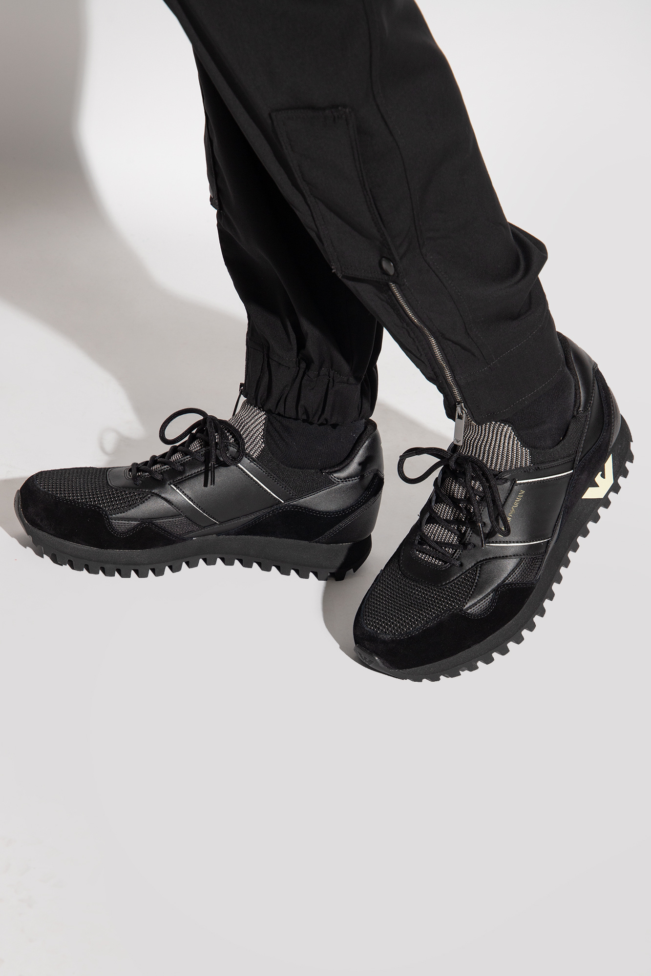 Black Sneakers with logo Emporio Armani